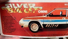 MPC 0710 1980 Silver Bullet Dodge Omni O24 vintage Car Model KIT 1/25 McM Niob