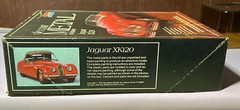 Monogram JAGUAR XK120 1/24 Metal & Plastic Model Kit No. 6103 1979 Opened