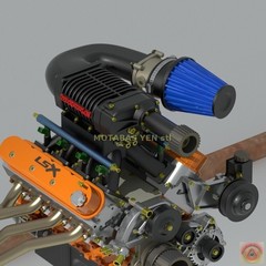 1:25-1:24 Scale Resin Chevy LSX 454/376 Supercharged Engine Kit