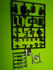 1967 Ford Mustang GT 350 1/25 Caroll Shelby 289 Motor Chrome Finned Valve Covers