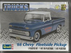 BL Revell TRUCKS 1966 ’66 Chevy Fleetside Pickup 1/25 85-7225 (104)