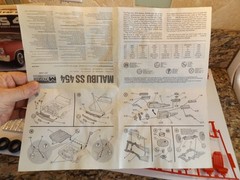 VINTAGE MONOGRAM 1970 MALIBU SS 454 COMPLETE MODEL KIT 1/24, 1983 !!!
