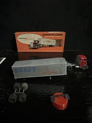Ulrich Hi-Liner Metal Truck & Trailer Kit Unassembled Red Silver