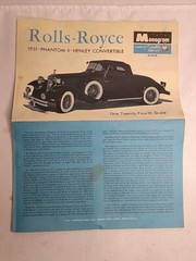 MONOGRAM PC109-300 1931 ROLLS ROYCE PHANTOM II 1965 FOUR STAR 1/24 SCALE READ