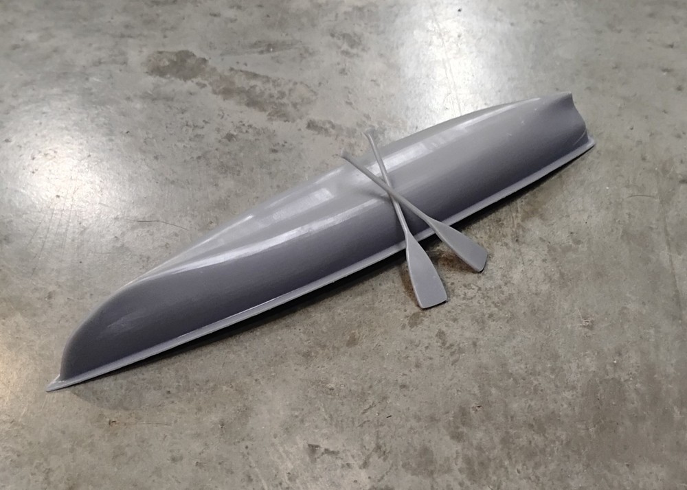 3D Printed 1/25 Canoe Load Camping Model Car Truck Accessory