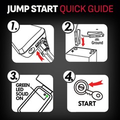Schumacher Electric 1000 Peak Amp 12V Portable Lithium Car Battery Jump Starter