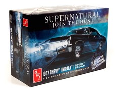 AMT 1967 Chevy Impala 4-Door Supernatural 1:25 Scale Model Kit 1, Black, Clear