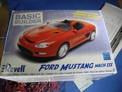 Revell 0859 1/25 Scale Basic Builder ’94 Ford Mustang Mach III Partially Built