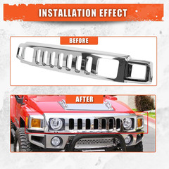 Front Grill Compatible with 2006-2010 Hummer H3 Hu1200101 15834196 Front Bumper