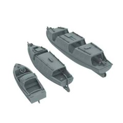 LY700003C 1/700 Model Upgrade Parts Royal Navy Life Boats 3 styles 2 sets Type C