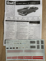 Revell 1962 62 Chevy Impala SS 409 Model Car Kit Sealed New California Wheels