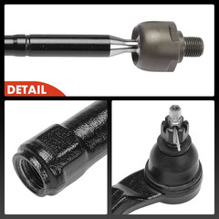Set of 4, Front Inner Outer Tie Rod End Kit, Compatible with Kia Soul 2020-2023,