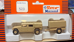 Roco minitanks 523 M-1038 with M-101 trailer set liima35 1/87