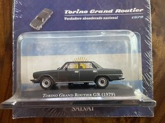 INOLVIDABLES TORINO GRAND ROUTIER 1979 DIECAST SCALE 1:43 BUBBLE BUT NO BROCHURE