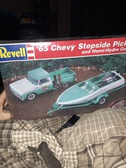 Revell ’65 Chevy Stepside Pickup & Hemi-Hydro Combo. SEALED