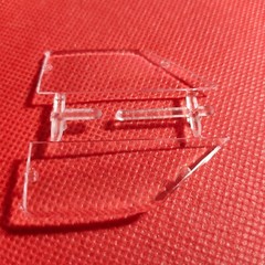 Stock Side Windows 1977 Ford Pinto 1:25 Scale Model Car Part AMT