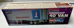 Monogram Fruehauf 40 Foot Van Trailer Harley-Davidson Vintage Model #1207-1980
