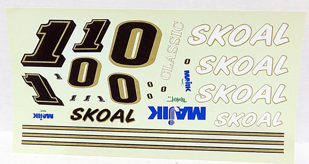 Rick Mast #0 or 1 1990 MAJIK MARKETS SKOAL OLDSMOBILE 1/24th scale decals