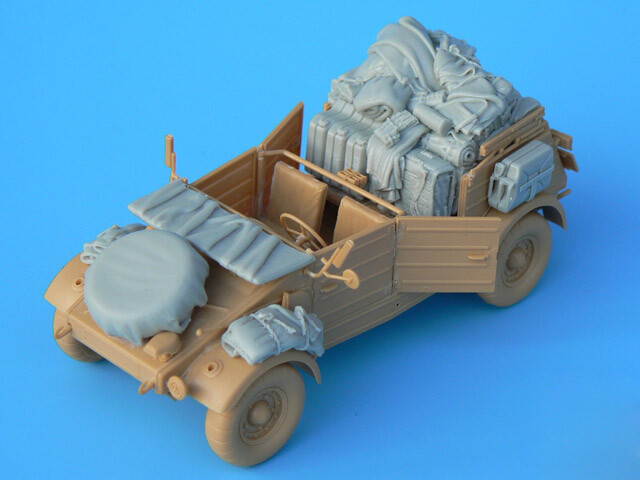 1/35 Resin VW Type 82 Kubelwagen Stowage Set Unpainted 408-20y