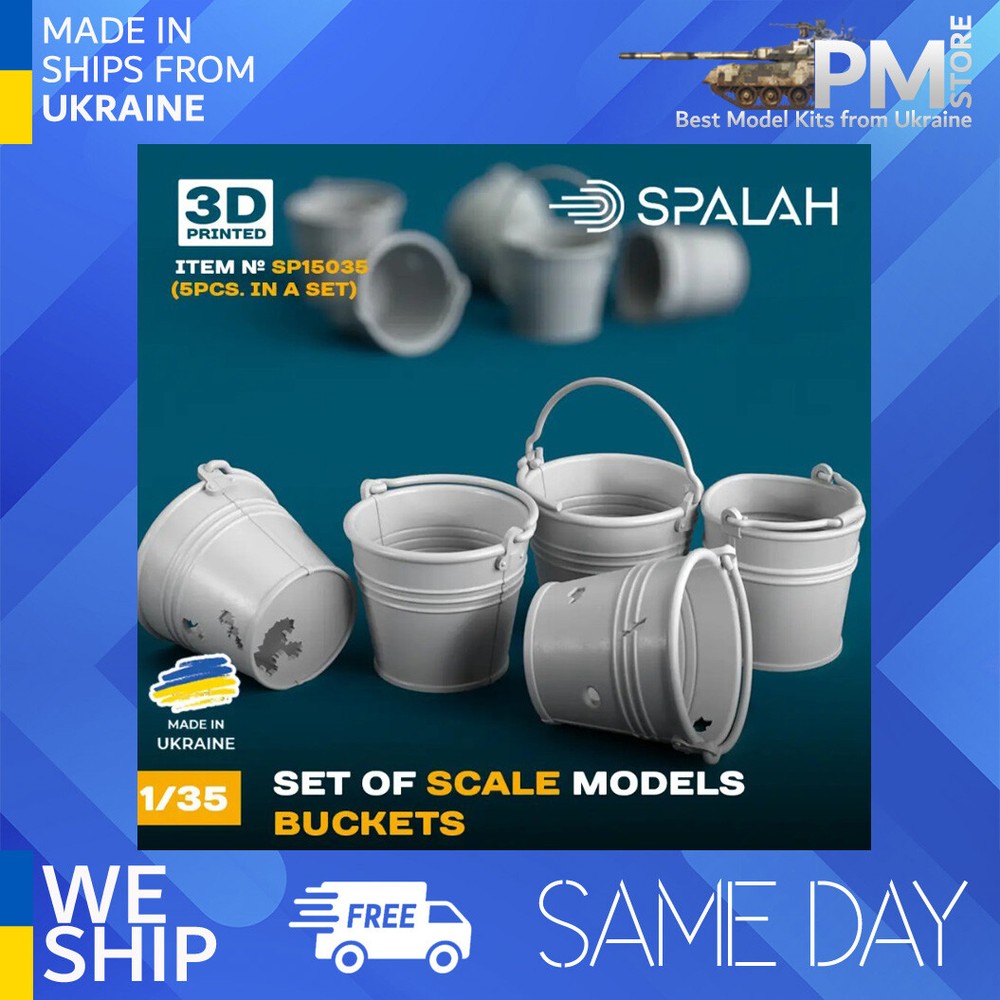 SPALAH 15035 1/35 Buckets 5 pcs Set of scale models