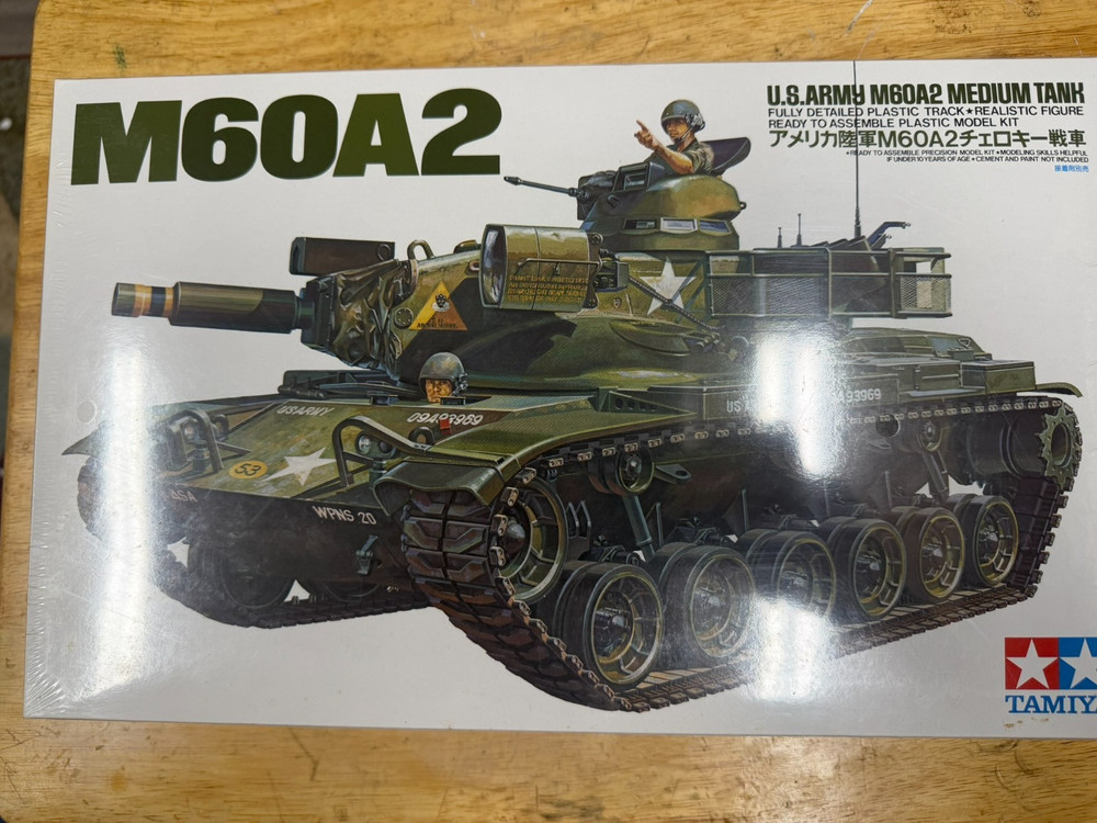 Tamiya 1/35 M60A2 U.S. Army Medium Tank, item #89542 New Sealed Unopened