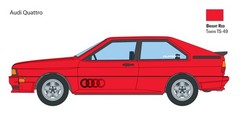 Italeri 1/24 Audi Quattro Japanese bilingual supplementary manual included plast