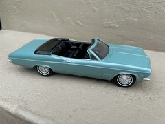 1965 Chevy Impala SS Convertible Dealer Promo Model Car Turquoise Read