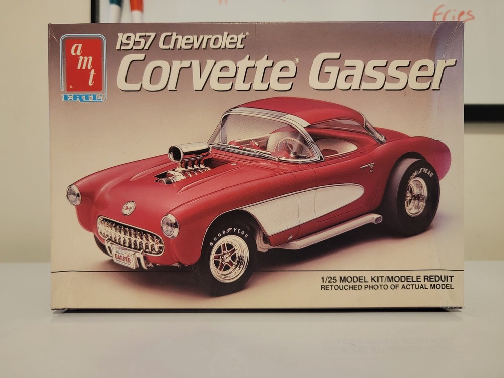 *Rare / Vintage* AMT / Ertl 1957 Chevy Corvette Gasser (Empty) Box #6355