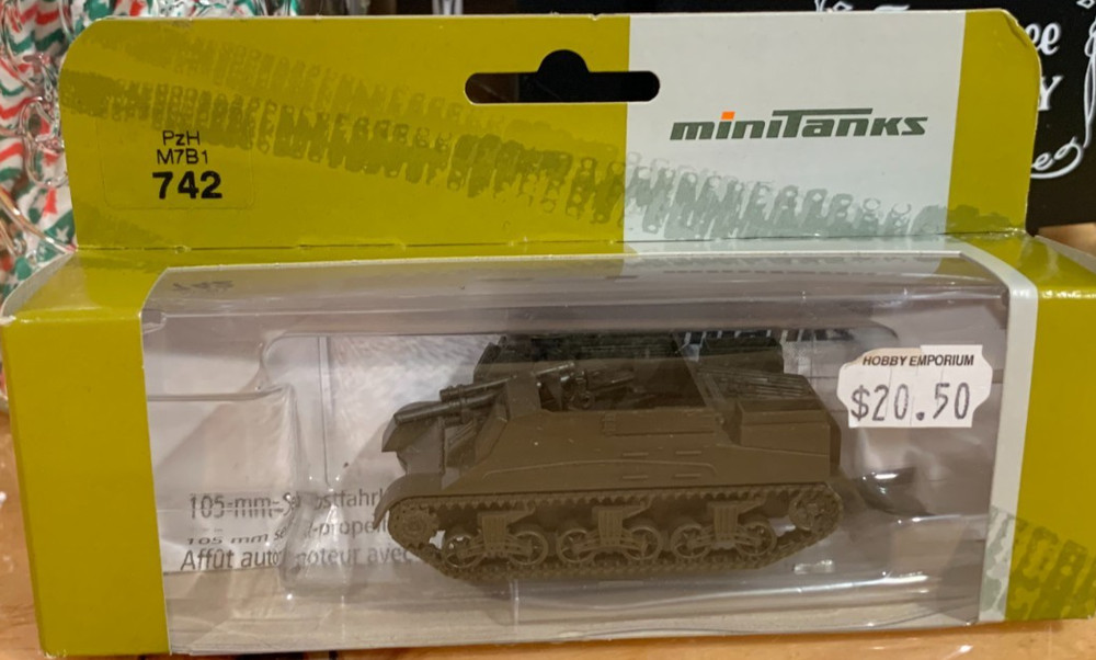 Rare Roco Minitanks #742 PZH M7B1 Tank Brand New In Box