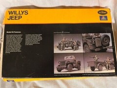 Plastic model car kit lot – Willys Jeep, P38, etc. (see description / photos)!