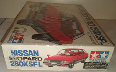 1980’S TAMIYA NISSAN 280X-SE-1L SPORT COUPE LEOPARD MOTORIZED MODEL KIT MIB