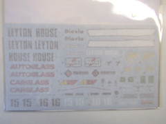 SHUNKO Decal Sheet 1:20 Scale Leyton House CG901B F1 suit Tamiya Kit