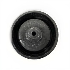 (1) Pitsco Wheel – Plastic Black & Raised Chrome Model Car Wheel/Rim “Hot-Rod”