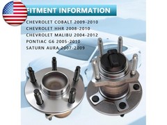Pair 512285 Rear Wheel Bearing Hub Assembly Compatible with 2004-2012 Chevy
