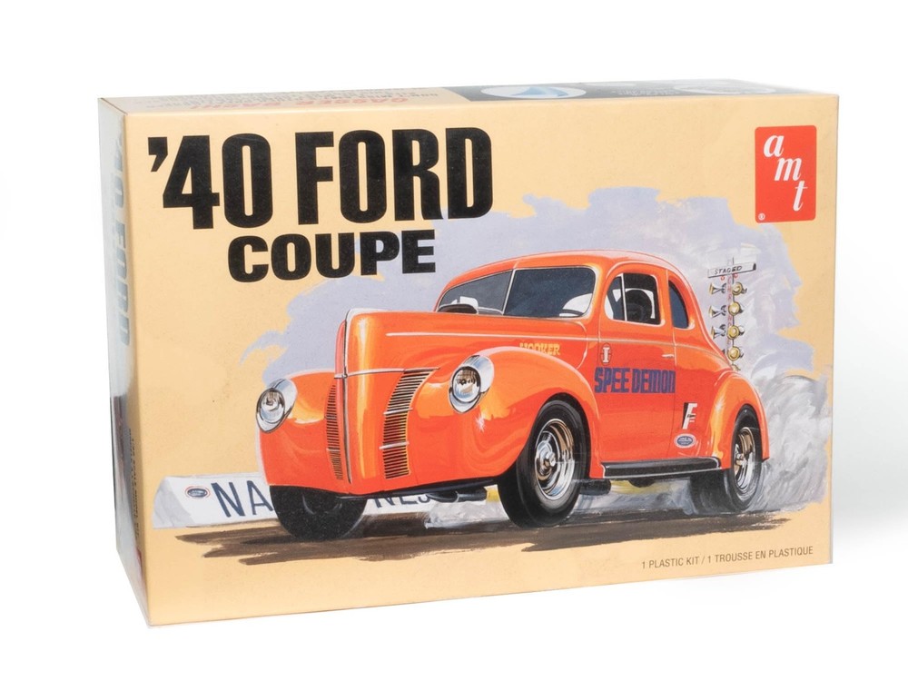 AMT 1940 Ford Coupe 1:25 Scale Model Kit Small, Multicolored