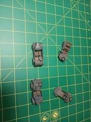 1/72 1/87 ? Army Tank Trucks Built Model WW II German 4 Cars World War Gray