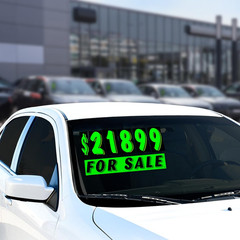 Vinyl Number and Decals 13 Dozen Car Lot Windshield Pricing Stickers (Green 2),
