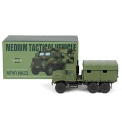 Military truck MTVR MK23 1:64 tactical off-road vehicle, color forest green