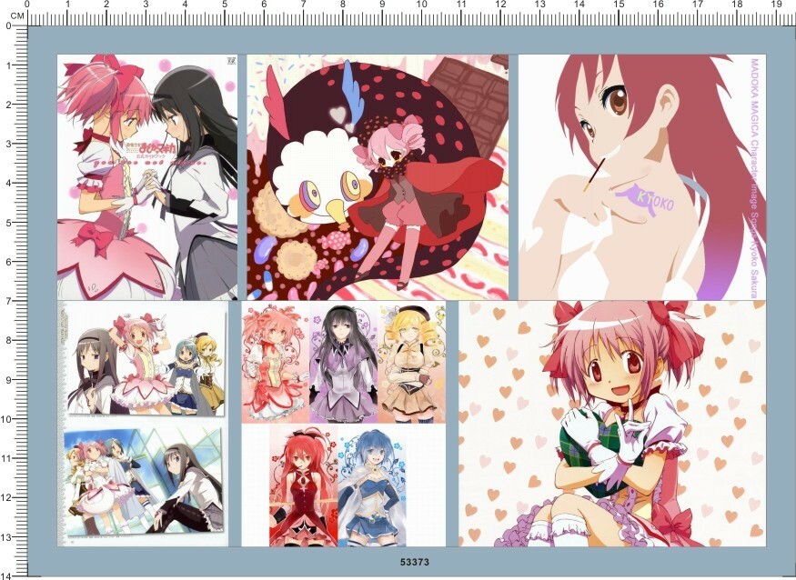 Itasha decals Anime Girl for model kits 53373
