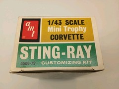 1963 Original Corvette Mini Trophy Sting-Ray 1/43 3506-79 Rare