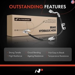 A-Premium Front Passenger Brake Hydraulic Hose Compatible with Select Chevy and