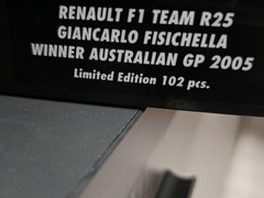 minichamps 1:18 Fisichella R25 Australian Victory Resin Racing Model Renault F1