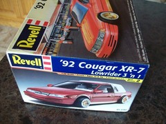 Revell 1992 Mercury Cougar XR-7 Lowrider 1:25 Scale Model Kit Box