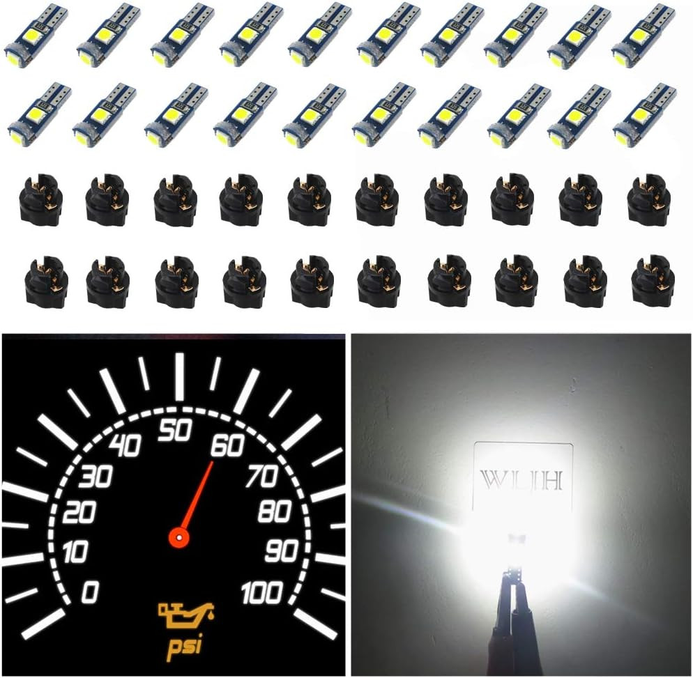 74 Led Bulb Dash Lights Super Bright T5 2721 37 70 286 Wedge PC74 Twist Socket A