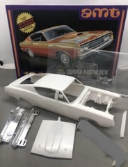 WHT 69 Ford Torino Fastback Hard BODY Slot Car? UNBUILT 1:25 AMT LBR Model Parts