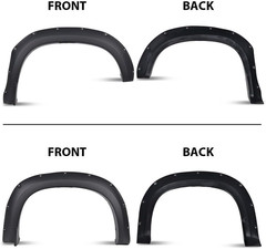 Fender Flares Modified 4Pcs Matte Black Compatible with Dodge Ram 2500 3500 2019