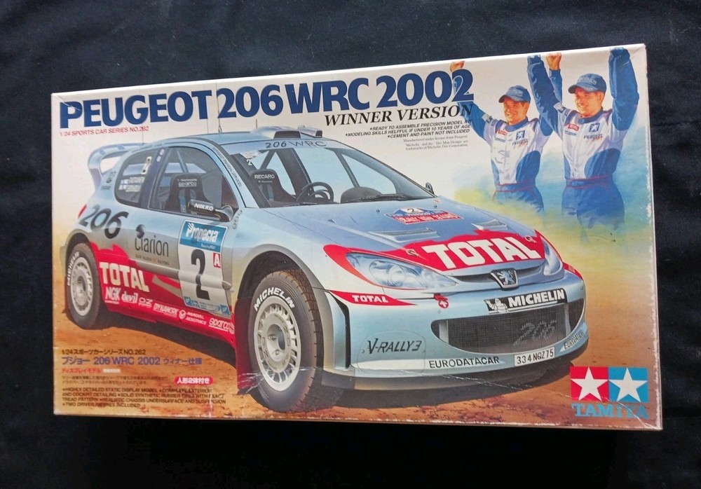 Tamiya Peugeot 206 WRC 2002 Winner Version Model #24262 (FREE SHIPPING)