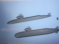 3D Printed 1 /700 China’s 039C conventional submarine Unpainted /1PC