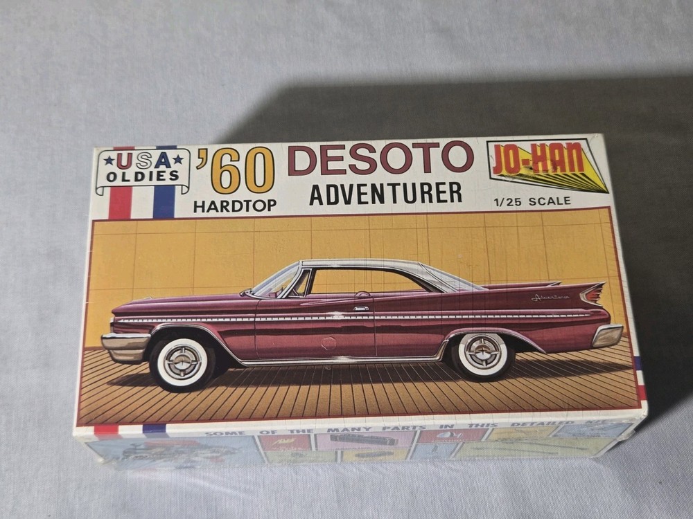 Vintage 1/25 JO-HAN ’60 DESOTO ADVENTURER HARDTOP C-4460 FACTORY SEALED 1970s
