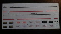Lot of 3 1/25 waterslide decal sheet license plate Arizona Georgia California